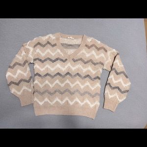 Women’s Textured Chevron Knit Sweater